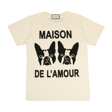 Buy Gucci Maison De l'Amour Cotton T-Shirt 'Off White
