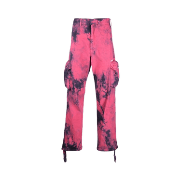 Off-White Bounce Tie Dye Ripstop Cargo 'Fuschia/White'