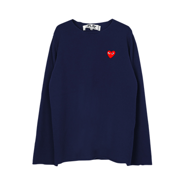 Comme des Garçons PLAY V-Neck Pullover Sweater 'Navy'