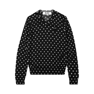 Comme des Garçons PLAY V-Neck Sweater 'Black'