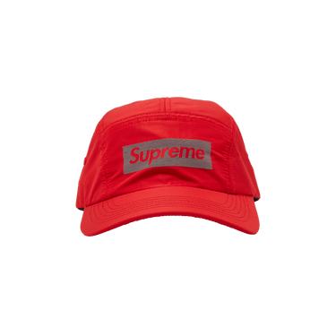 Buy Supreme Reflective Jacquard Logo Camp Cap 'Red