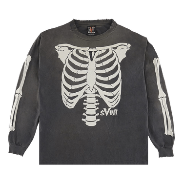 【SATIIIZ】Deeon Bone Pigment Long Sleeve Zeon Pigment Stripe Long Sleeve - satiiiz
