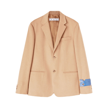 Off-White Tags Cashmere Relax Jacket 'Camel'