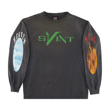 Buy SAINT Mxxxxxx x Vlone Skull Long-Sleeve 'Black' - SM A22 0000