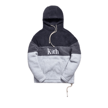 Buy Kith Sherpa Double Pocket Hoodie 'Pearl Blue' - KH2347 109 | GOAT