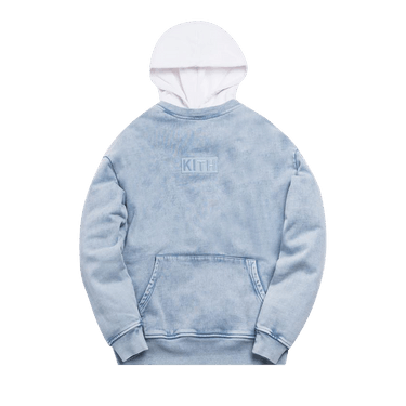 Kith Two Tone Indigo Hoodie Light 新品S Buy Kith Two Tone Indigo Hoodie 'Light Indigo' - KH2322 402 | GOAT