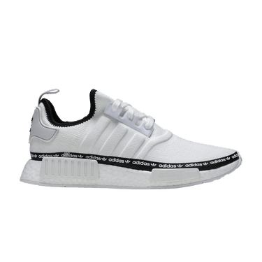 Originals nmd r1  women's black/black/white tape logo store