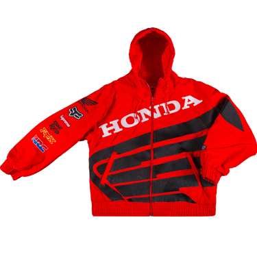 Buy Supreme x Honda Fox Racing Puffy Zip Up Jacket 'Red 