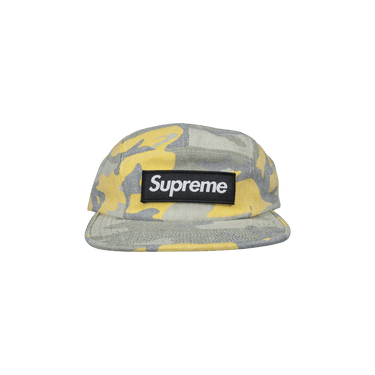 Buy Supreme Washed Out Camo Camp Cap 'Yellow' - SS19H18 YELLOW
