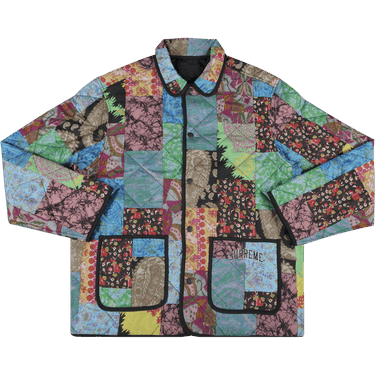 Buy Supreme Reversible Patchwork Quilted Jacket 'Multi