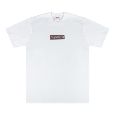 トップス Supreme Swarovski Box Logo Tee white S Supreme Swarovski Box Logo Tee White メンズ - SS19 - JP