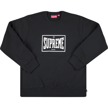Buy Supreme Warm Up Crewneck 'Black' - SS19SW79 BLACK | GOAT