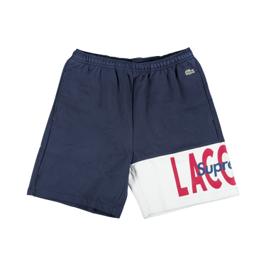 パンツ Supreme Lacoste Panel Sweatshort Navy XL Buy Supreme x Lacoste Logo Panel Sweatshort 'Navy' - FW19SH1