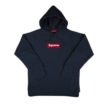 Blue box logo hoodie clearance