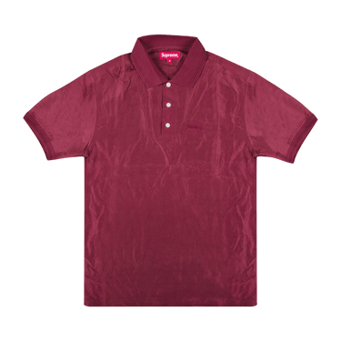 Buy Supreme Silk Polo 'Burgundy' - SS17S17 BURGUNDY | GOAT