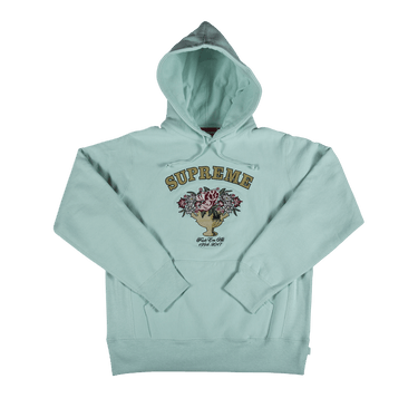 Buy Supreme Centerpiece Hooded Sweatshirt 'Blue' - FW17SW27