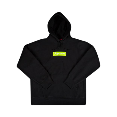 supreme box logo hooded sweatshirt Black