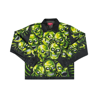 Buy Supreme Skull Pile Work Jacket 'Green' - SS18J29 GREEN