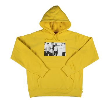 Buy Supreme Classic Ad Hooded Sweatshirt 'Yellow' - SS19SW74