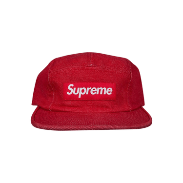 Buy Supreme Denim Camp Cap 'Red' - SS18H89 RED | GOAT
