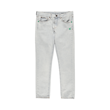 Off-White Slim Jeans 'Bleach Mint'
