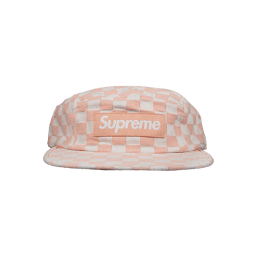 Buy Supreme Checkerboard Camp Cap 'Peach' - SS18H11 PEACH | GOAT CA