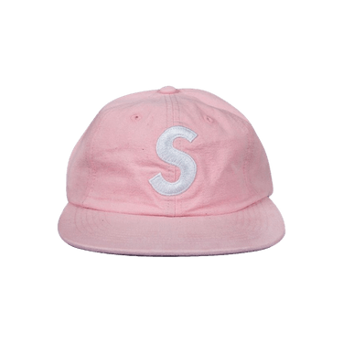【正規品】Supreme Sロゴ フリースキャップ ピンク 6パネル Pigment Coated Canvas S Logo 6-Panel - Supreme