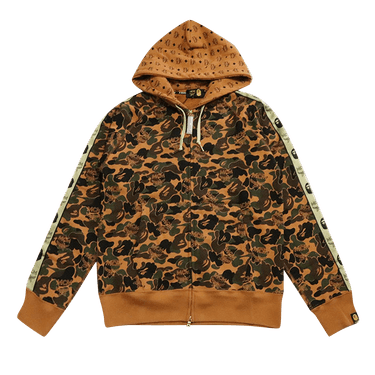 Buy BAPE x MCM Camo Zip Hoodie Brown 001ZPF731906X GOAT