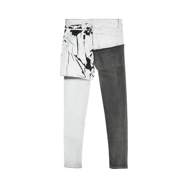 Buy Rick Owens Tecuatl Tyrone Collage Jeans 'Grey/White