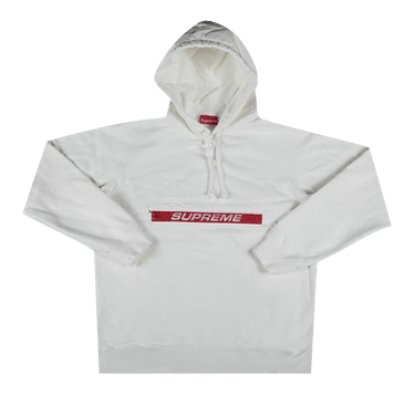 Buy Supreme Zip Pouch Hooded Sweatshirt 'White' - SS19SW18 WHITE