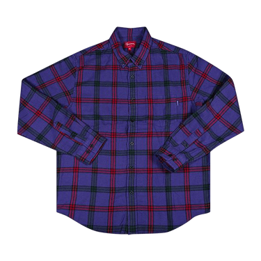 Buy Supreme Tartan Flannel Shirt 'Purple' - FW19S6 PURPLE | GOAT