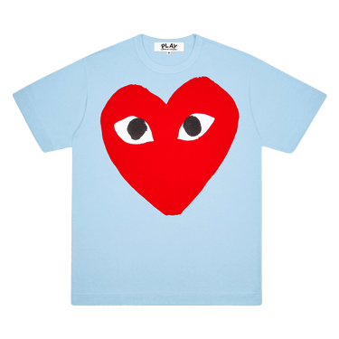 Comme des Garçons PLAY Pastelle Red Logo T-Shirt 'Blue'