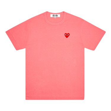 Comme des Garçons PLAY Pastelle Red Emblem T-Shirt 'Pink'