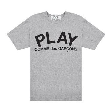 Comme des Garçons PLAY Text T-Shirt 'Grey'
