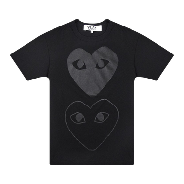 Comme des Garçons PLAY Double Hearts T-Shirt 'Black/Black'