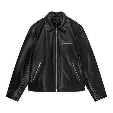 STUSSY Leather Tie ブラック STUSSY Leather Tie ブラック Stussy Leather Tie Unisex Slim