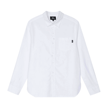トップス 00s Stussy white buttondown oxford shirt 00s Stussy white buttondown oxford shirt - メルカリ
