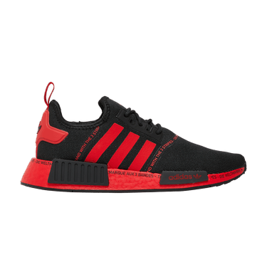 Adidas nmd r1 womens black and red cheap