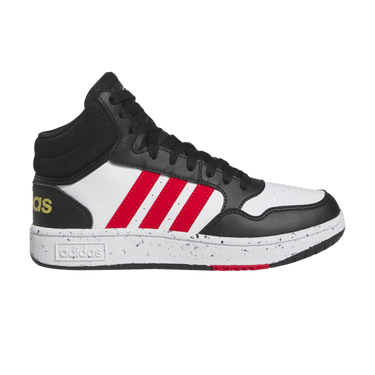 Adidas Hoops Mid J 'Black White Vivid Red'