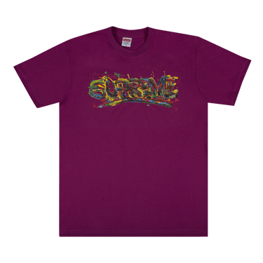 Buy Supreme Paint Logo Tee 'Magenta' - SS20T36 MAGENTA | GOAT