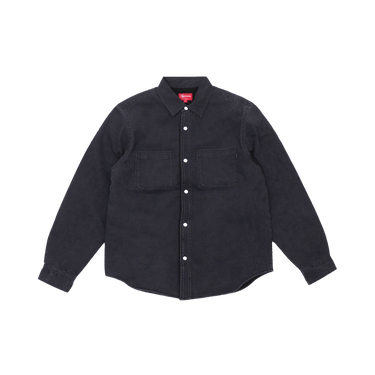 Buy Supreme Sherpa Lined Denim Shirt 'Black' - FW18S25 BLACK | GOAT