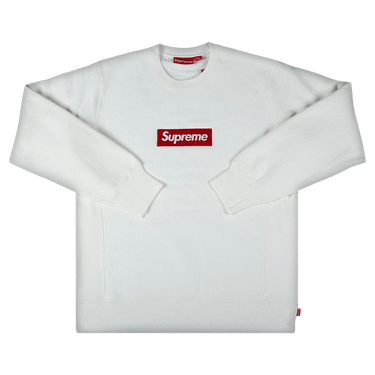 トップス Supreme Washed Box Logo Crewneck White Supreme Washed Box Logo Crewneck 'White' (SS25) — Kick Game