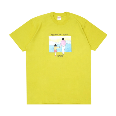 Buy Supreme Heaven And Earth Tee 'Sulfur' - FW19T9 SULFUR | GOAT