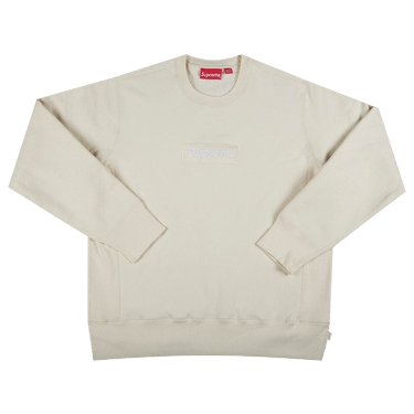 Buy Supreme Box Logo Crewneck Natural FW18SW26 NATURAL GOAT