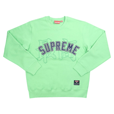 Buy Supreme Kanji Logo Crewneck 'Bright Green' - SS20SW64