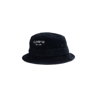 Size m/l Supreme Wide Wale Corduroy Crusher Hat 'Black'