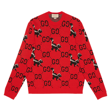 Red gucci sweater deals