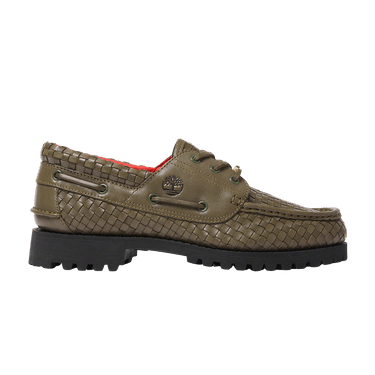 Buy Supreme x Timberland 3-Eye Classic Lug 'Olive Woven Leather