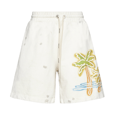 Palm Angels Palm Neon Sweatshorts 'Off White/Multicolor'