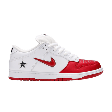 靴 SupremeNike Dunk Low \"Varsity Red/White\" Supreme × Nike Dunk Low Varsity Red / White CK3480-600 Men's